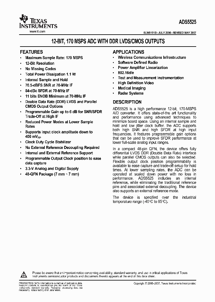 ADS5525IRGZR_9034298.PDF Datasheet