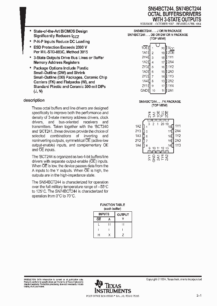 SN54BCT244_9034675.PDF Datasheet