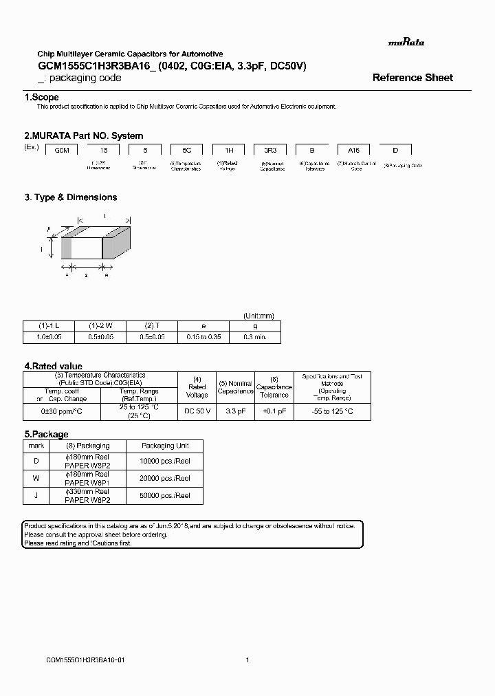 GCM1555C1H3R3BA16_9034687.PDF Datasheet