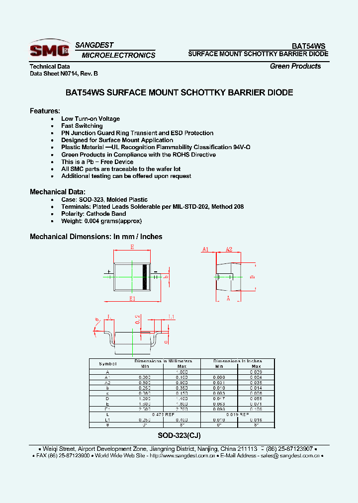 BAT54WS_9035830.PDF Datasheet