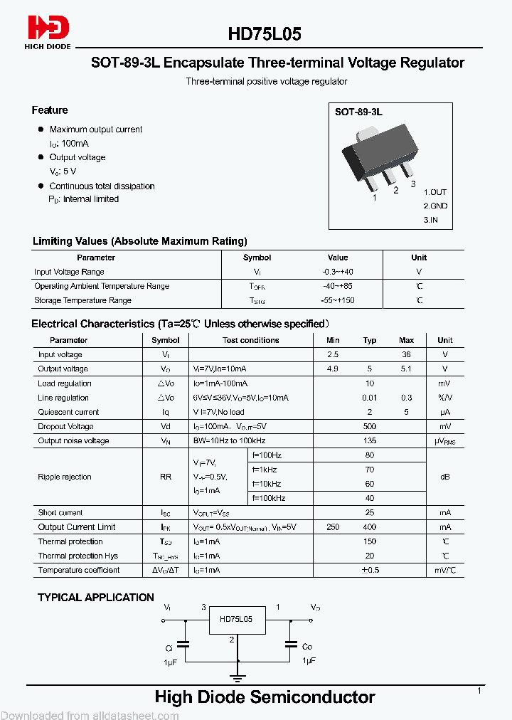 HD75L05-SOT-89-3L_9036156.PDF Datasheet