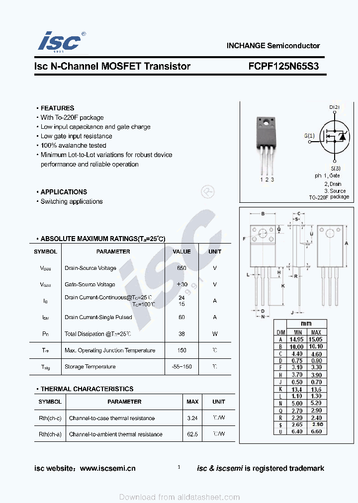 FCPF125N65S3_9036644.PDF Datasheet