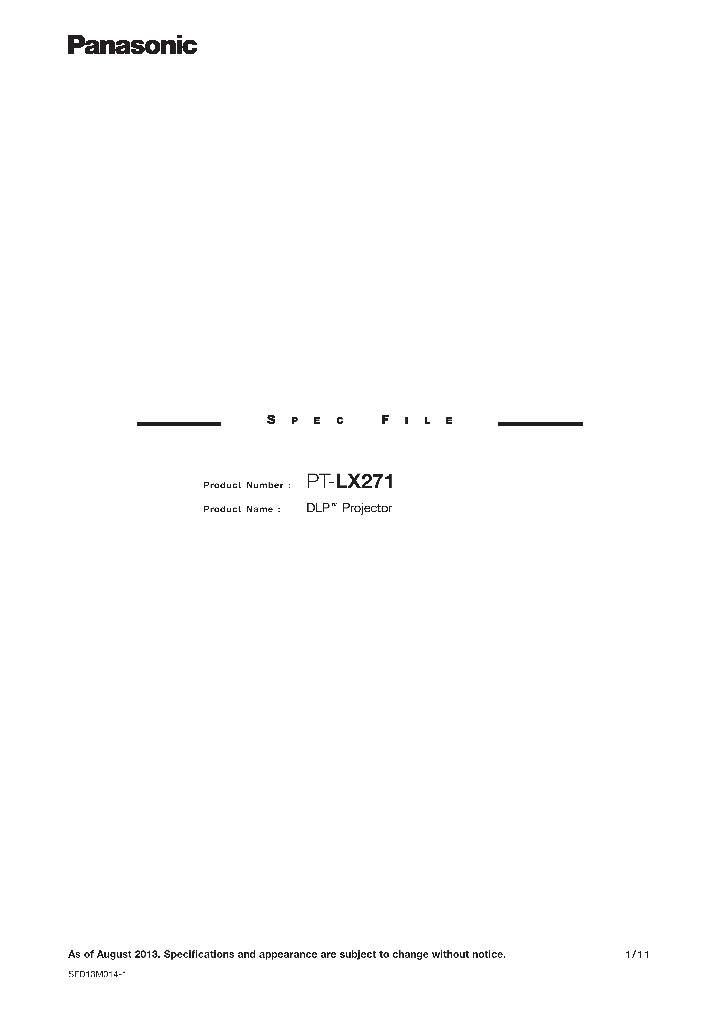 PT-LX271_9038683.PDF Datasheet