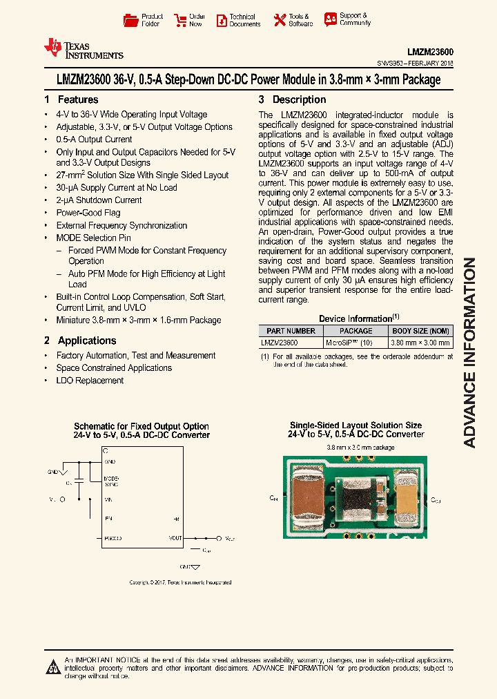 LMZM23600_9042337.PDF Datasheet