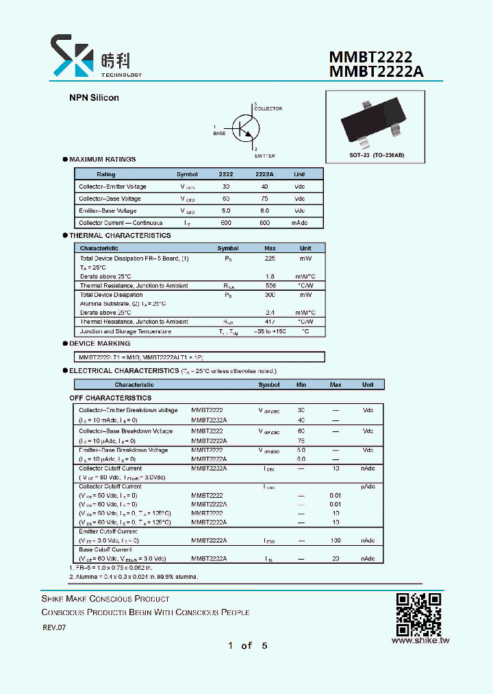 MMBT2222_9046376.PDF Datasheet