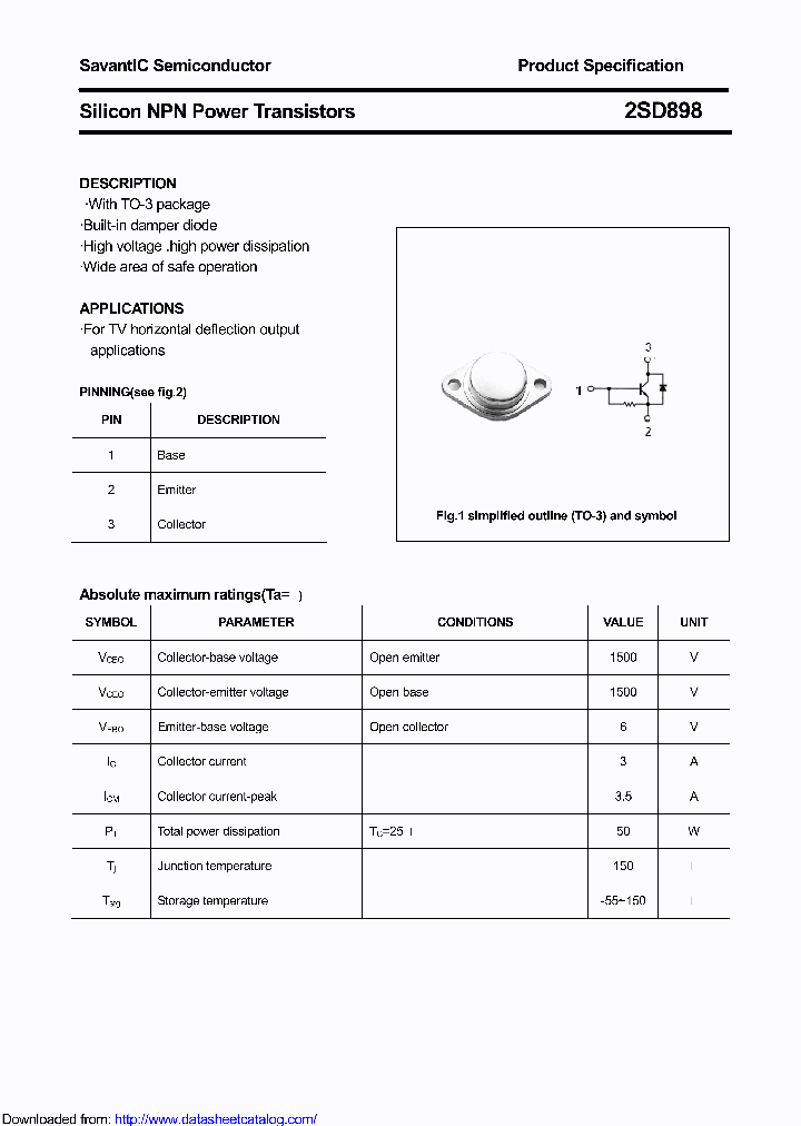 2SD898_9046598.PDF Datasheet