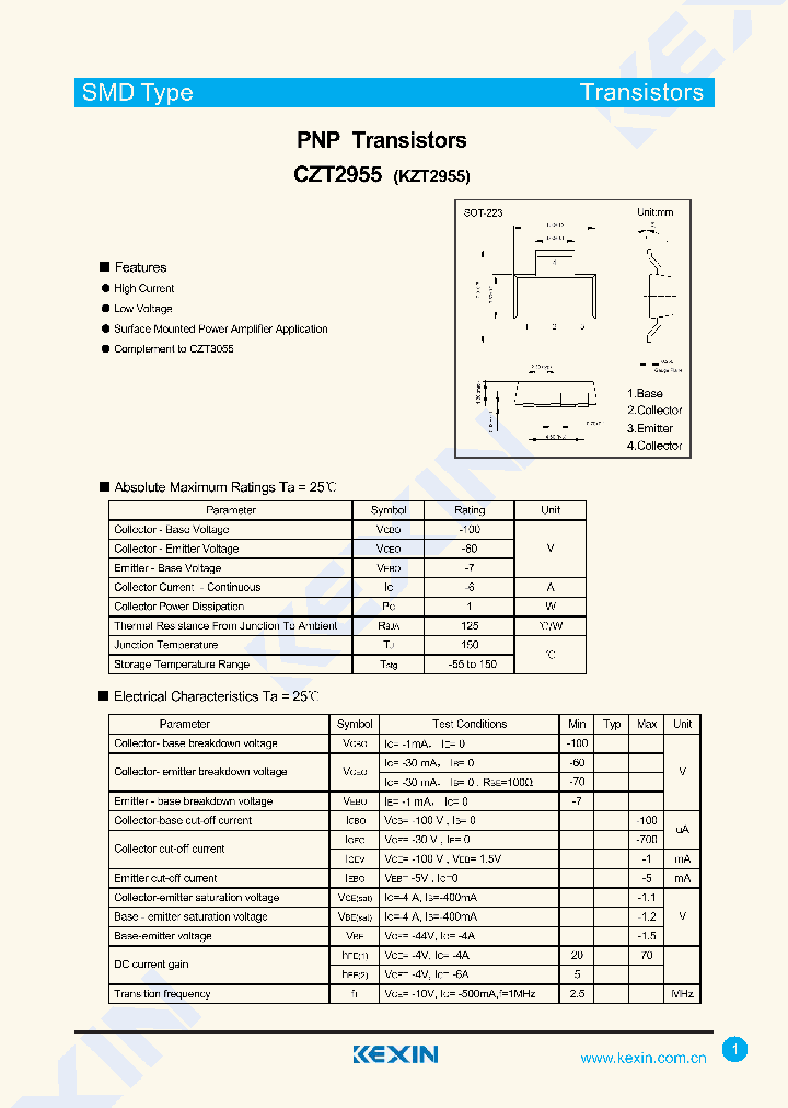 CZT2955-15_9047533.PDF Datasheet