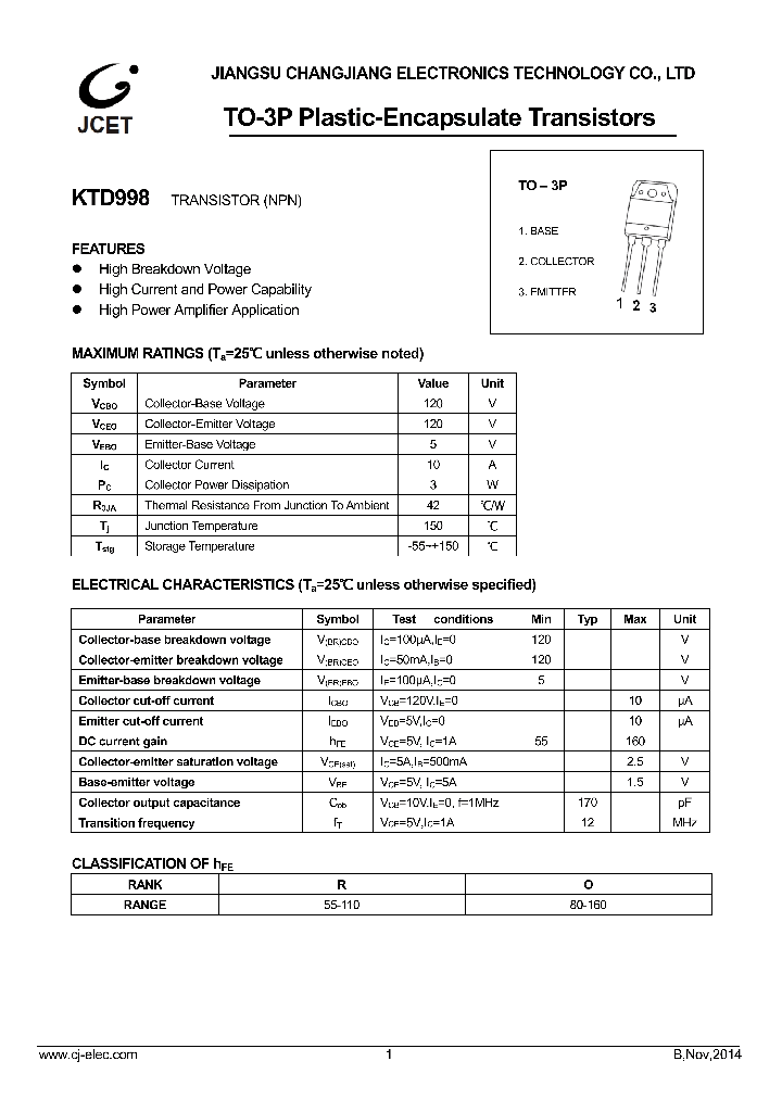 KTD998_9050949.PDF Datasheet