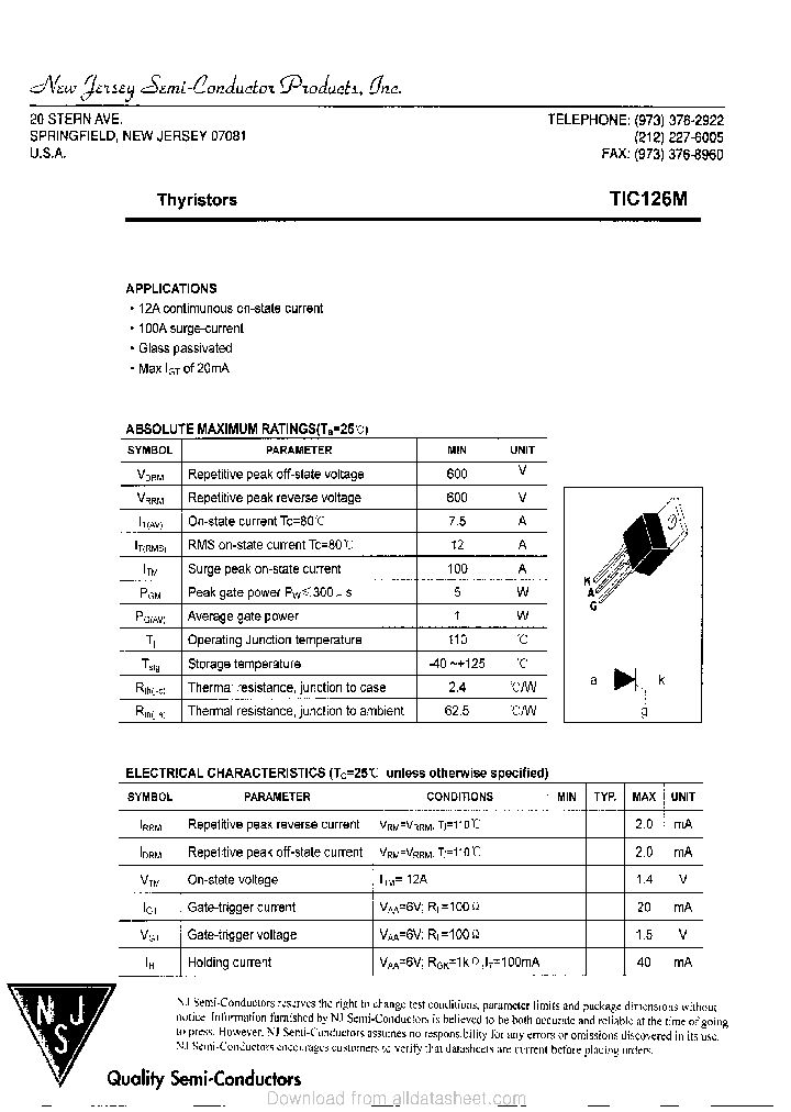 TIC126M_9053328.PDF Datasheet