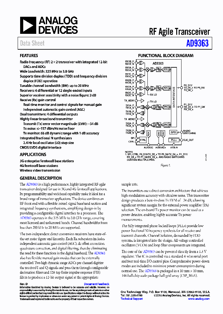ADRV9363-WPCBZ_9053603.PDF Datasheet