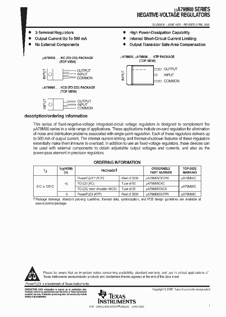 UA79M05CKCE3_9055658.PDF Datasheet