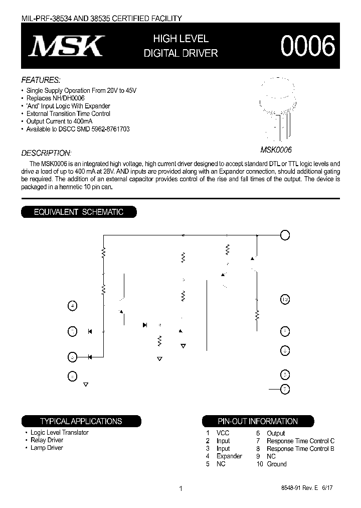 MSK0006_9056267.PDF Datasheet