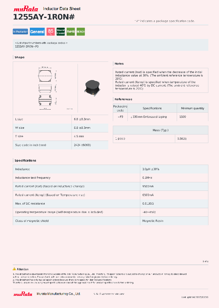 1255AY-1R0N_9056617.PDF Datasheet