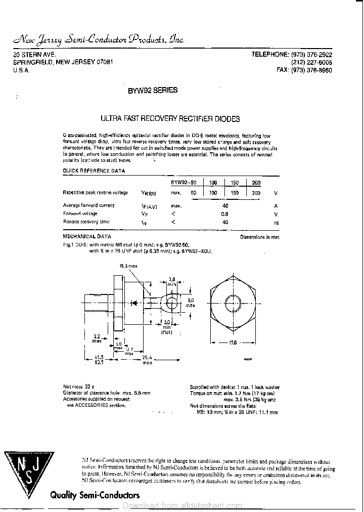 BYW92_9059866.PDF Datasheet