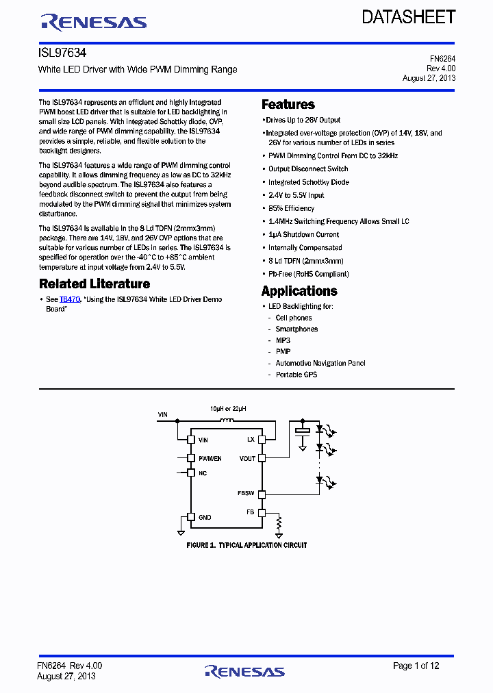 ISL97634IRT14Z-TK_9062436.PDF Datasheet