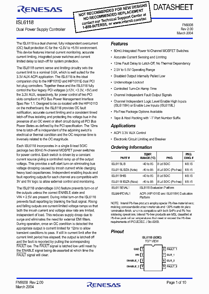 ISL6118HIB_9062468.PDF Datasheet