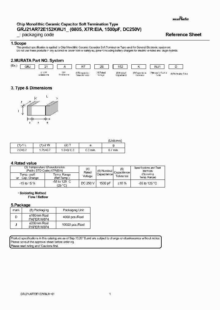 GRJ21AR72E152KWJ1_9064709.PDF Datasheet