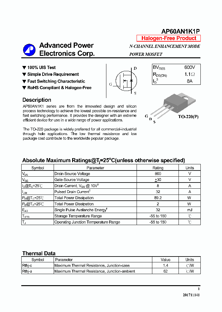 AP60AN1K1P_9065406.PDF Datasheet