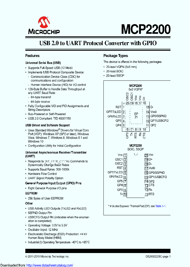 MCP2200T-ISSVAO_9066849.PDF Datasheet