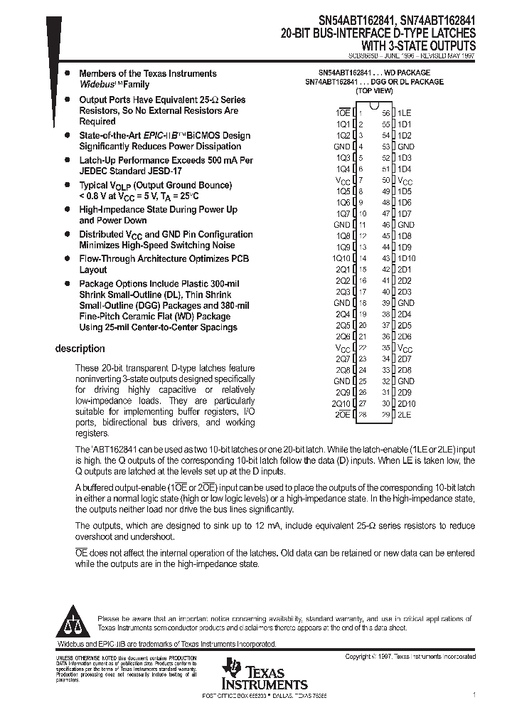 SN74ABT162841DL_9069335.PDF Datasheet