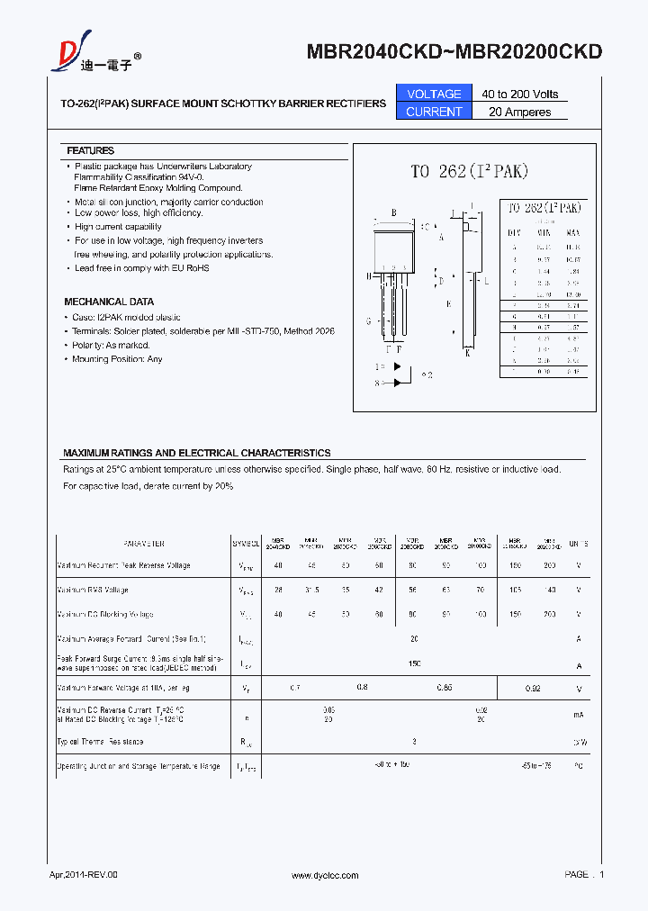 MBR2045CKD_9070754.PDF Datasheet