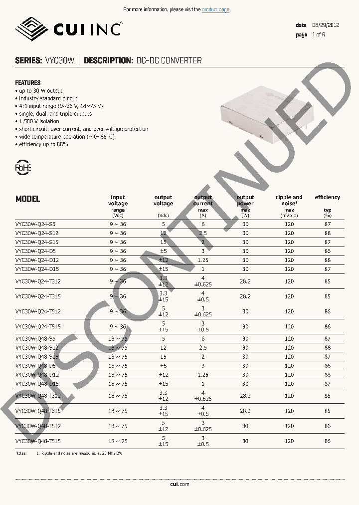 VYC30W-Q24-D5_9072733.PDF Datasheet