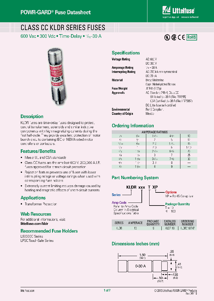 KLDR030TXP_9076229.PDF Datasheet