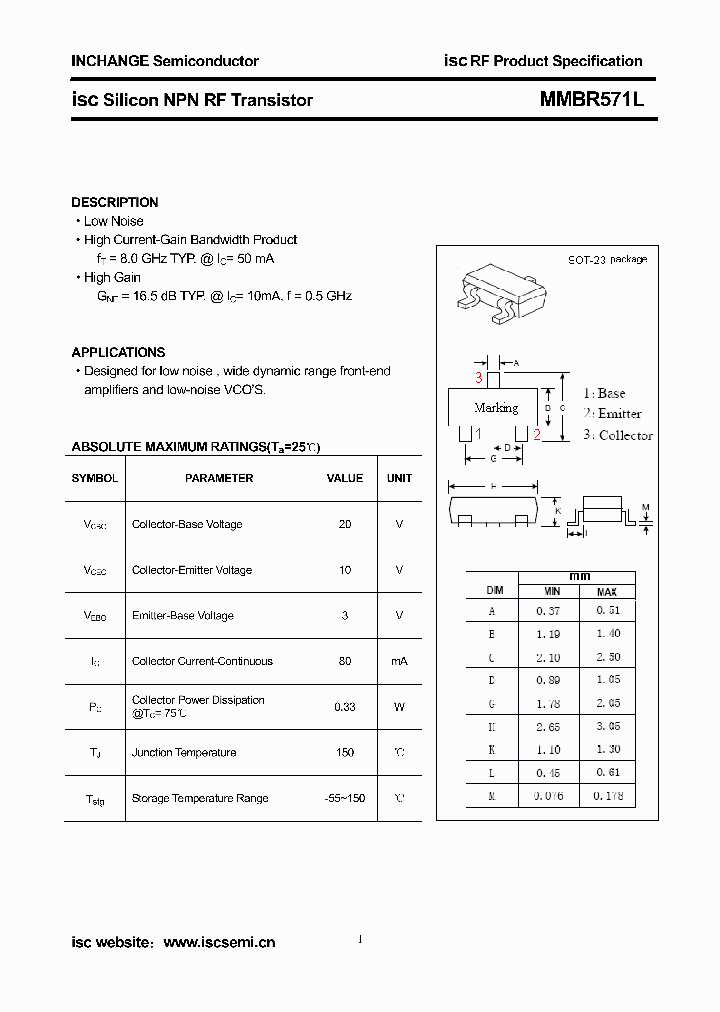 MMBR571L_9076358.PDF Datasheet