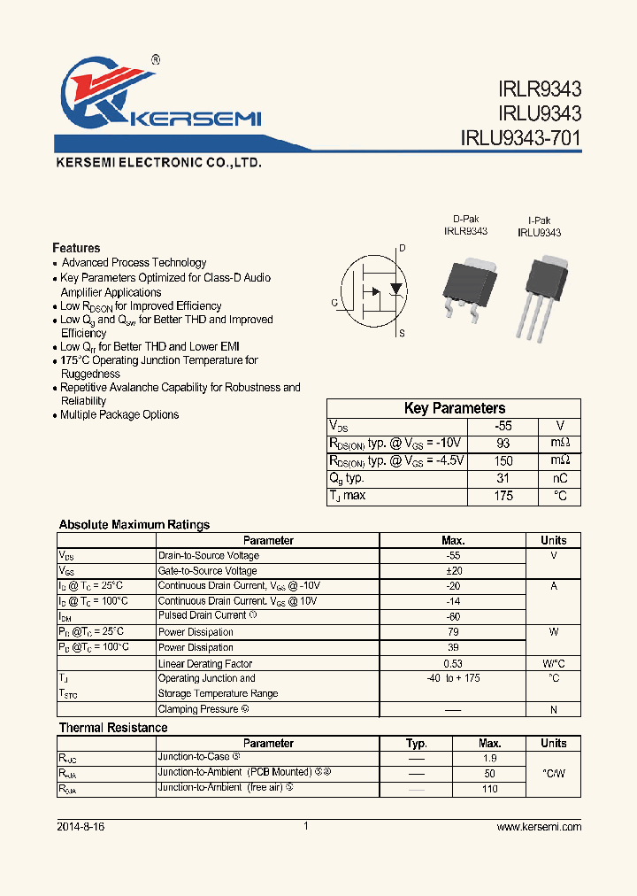 IRLU9343_9076695.PDF Datasheet