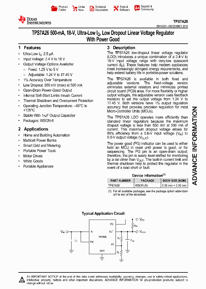 TPS7A26_9077695.PDF Datasheet