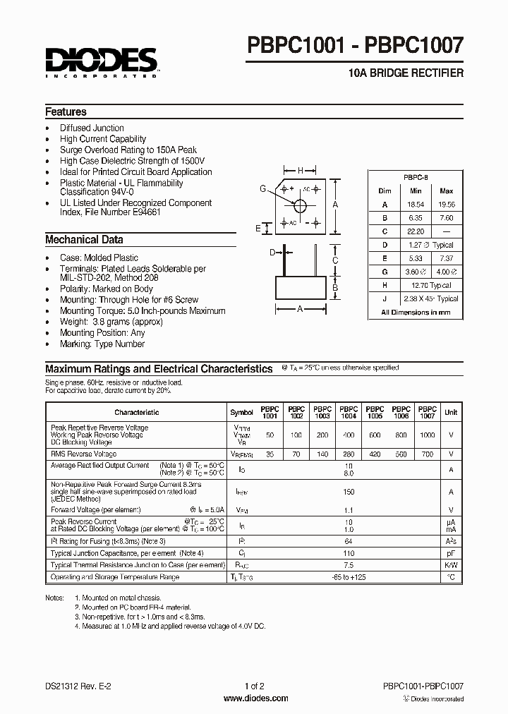 PBPC1001_9078151.PDF Datasheet