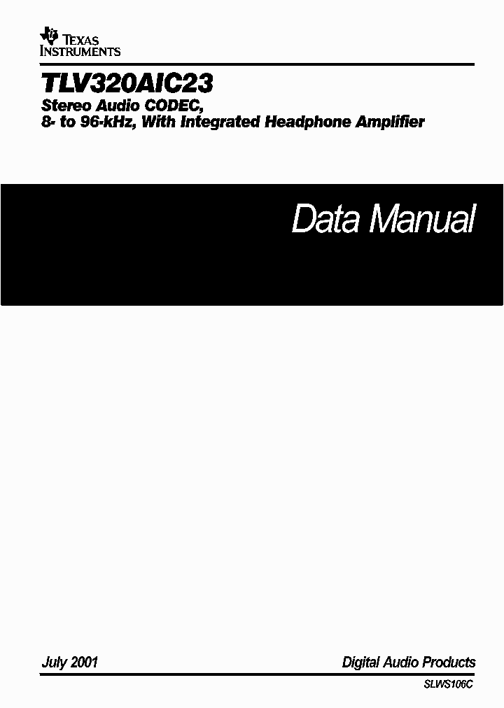 TLV320AIC23IPW_9078239.PDF Datasheet