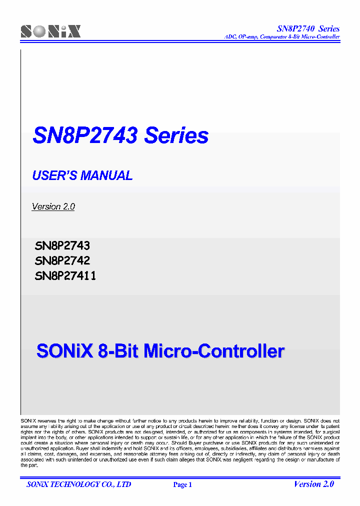 SN8P27411PDB_9079929.PDF Datasheet