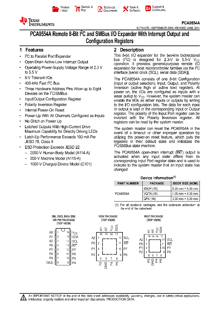 PCA9554A_9079971.PDF Datasheet