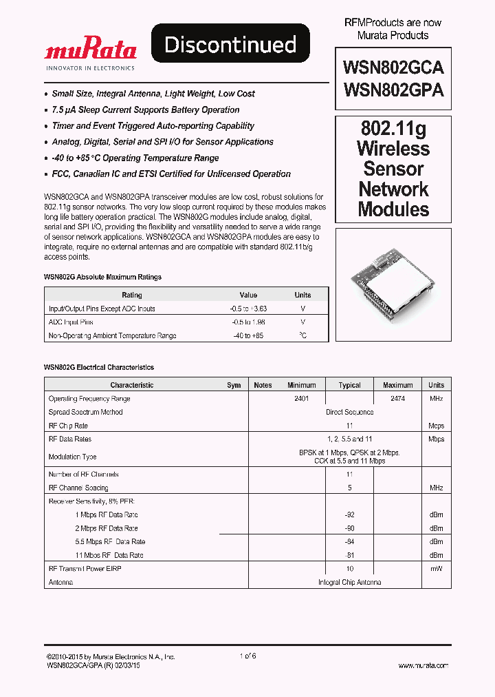 WSN802GCA_9080917.PDF Datasheet