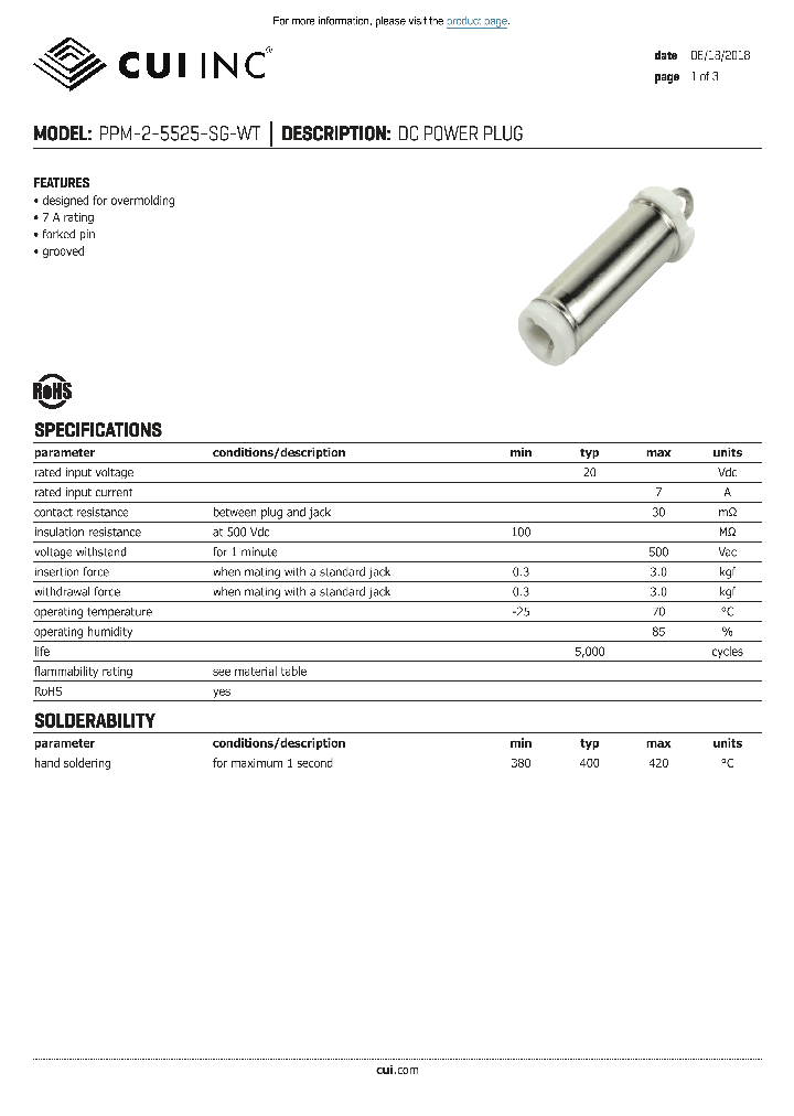 PPM-2-5525-SG-WT_9082864.PDF Datasheet