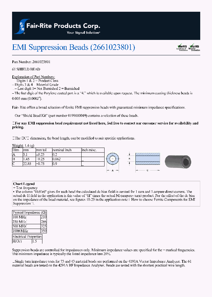 2661023801_9083273.PDF Datasheet