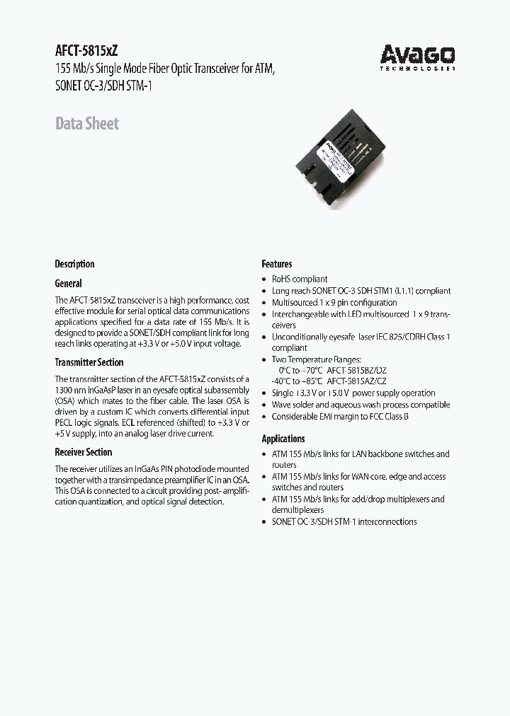 AFCT-5815AZ_9084774.PDF Datasheet