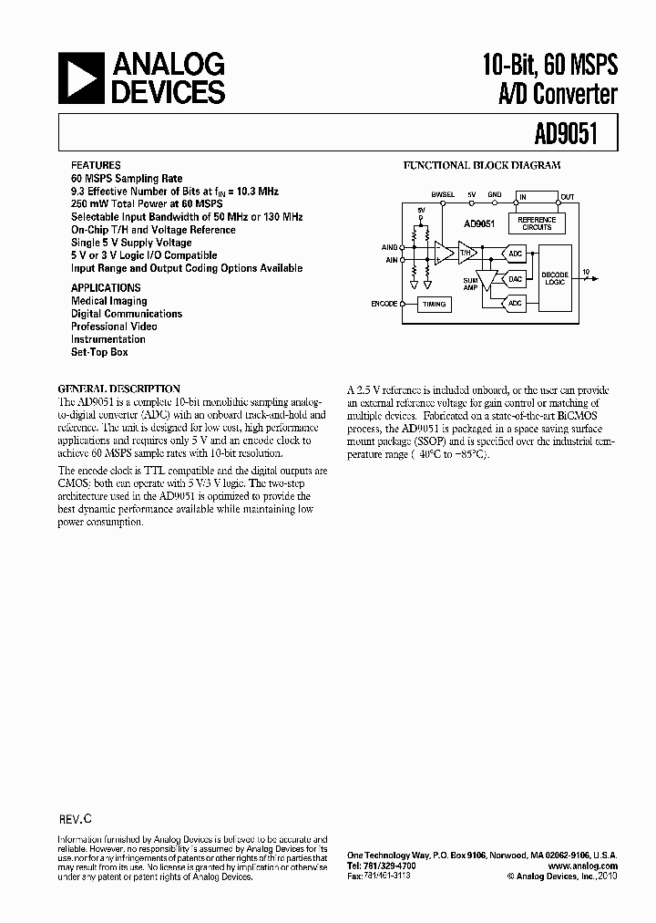 AD9051BRSRL_9084863.PDF Datasheet