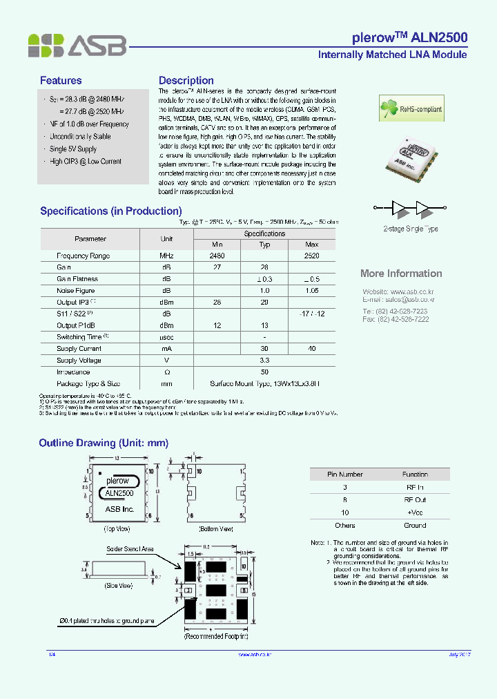 ALN2500_9086190.PDF Datasheet