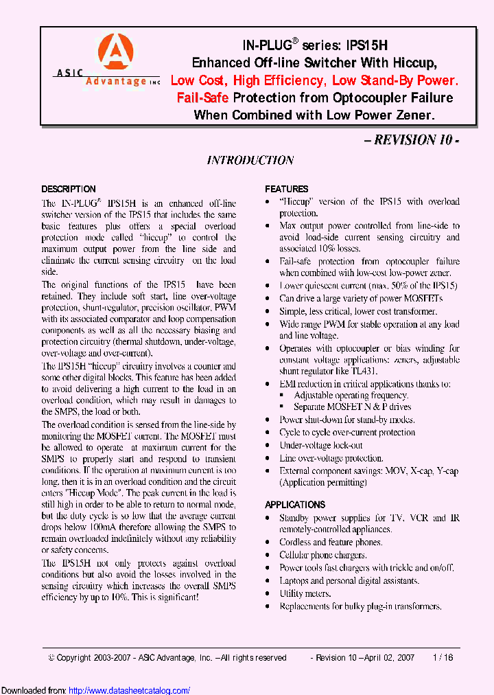 IPS15HI-D-G-LF_9088127.PDF Datasheet