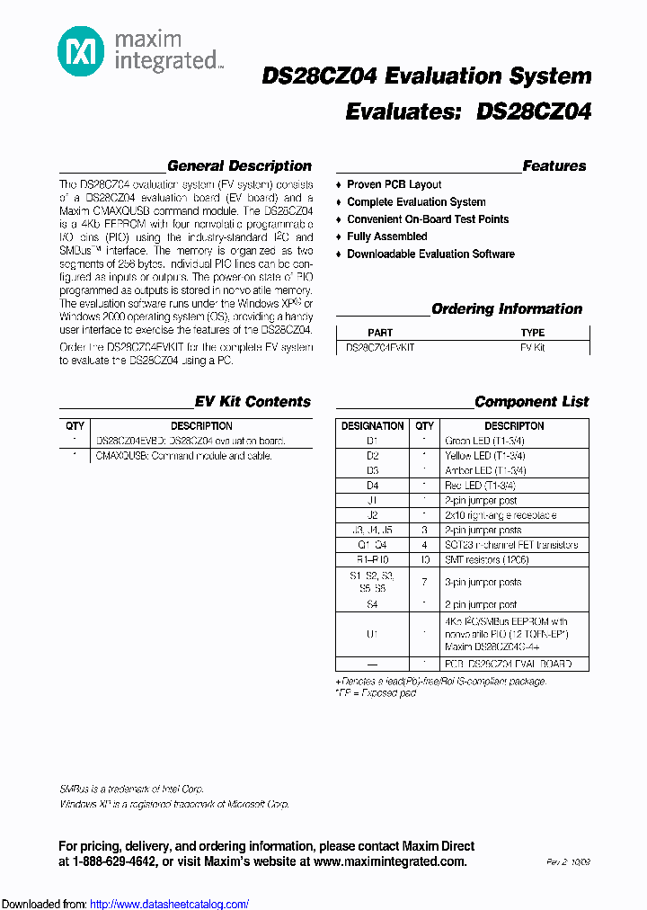 DS28CZ04EVKIT_9088801.PDF Datasheet