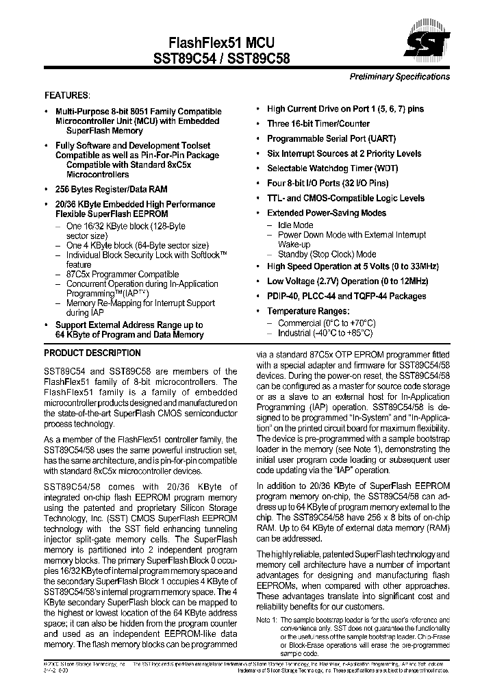 SST89C558-33-AC-NJ_9092466.PDF Datasheet