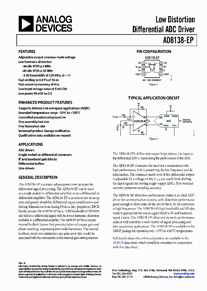 AD8138-EP_9095217.PDF Datasheet