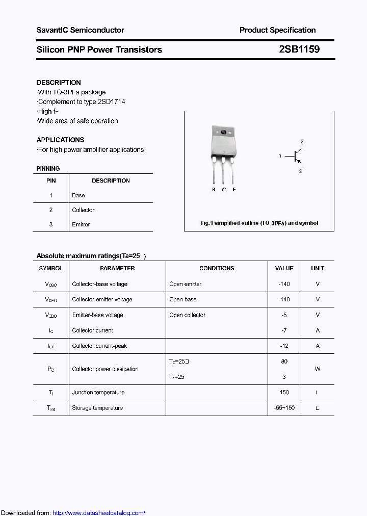 2SB1159_9096614.PDF Datasheet