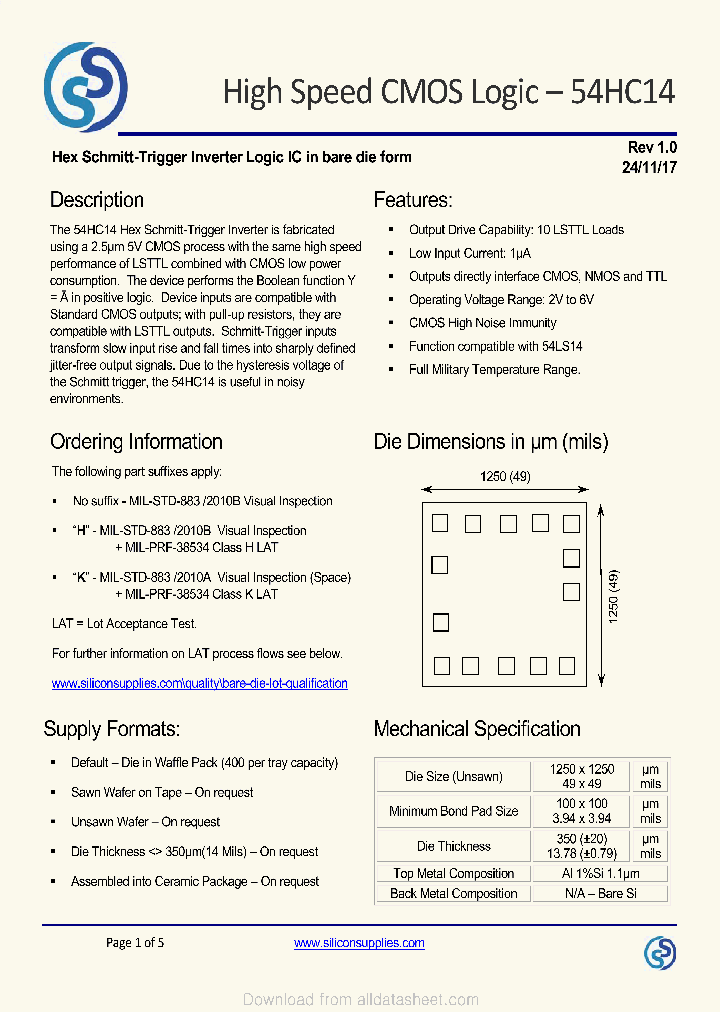 54HC14_9100511.PDF Datasheet