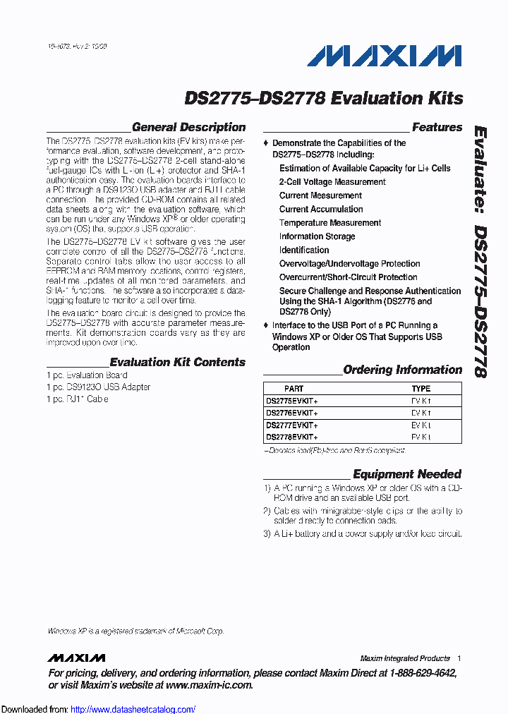 DS2776EVKIT_9101957.PDF Datasheet