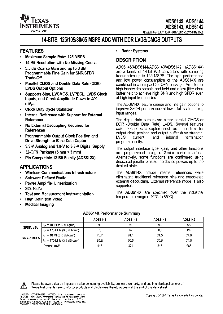 ADS6144_9101980.PDF Datasheet