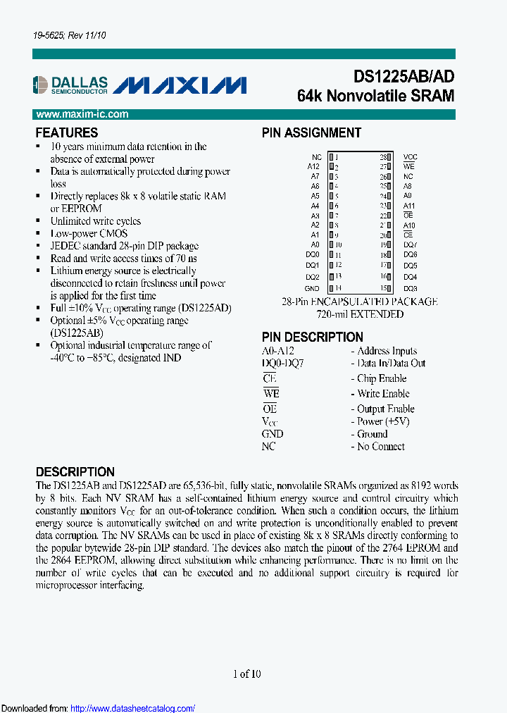 DS1225AB-200IND_9103909.PDF Datasheet