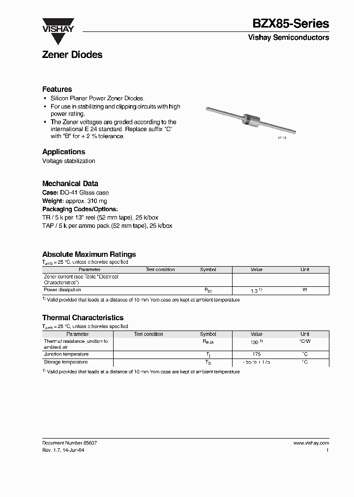 BZX85SERIES_9104571.PDF Datasheet